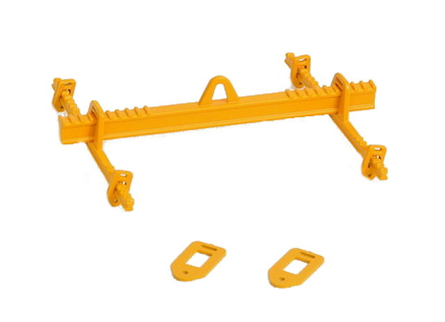 Adjustable Lifting beam with cross beams 64 ton yellow, YCC Models yc701 Masstab 1/50 