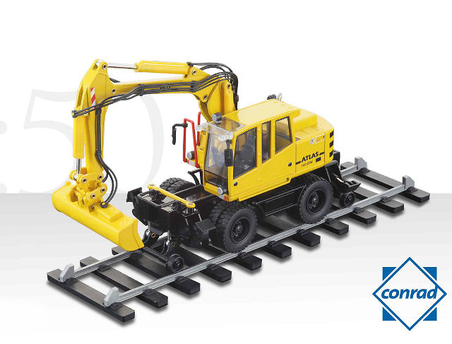 Altlas 1604ZW Zweiwegebagger, Conrad Modelle 1/50 2933/01 