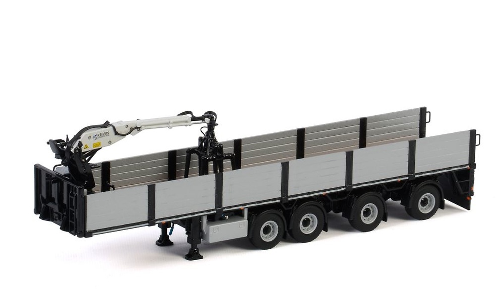 Auflieger Steintransport 4 achs mit Kran Wsi Models 2088 