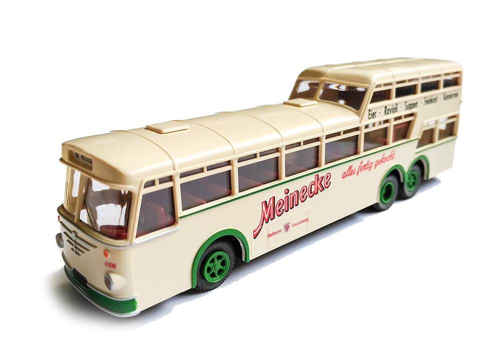 Buessing Anderthalbdecker Meinecke Bus Brekina 62014 Masstab 1/87 