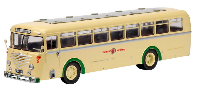 BUESSING 6500T Stadtwerke Braunschw. Schuco 1/43 