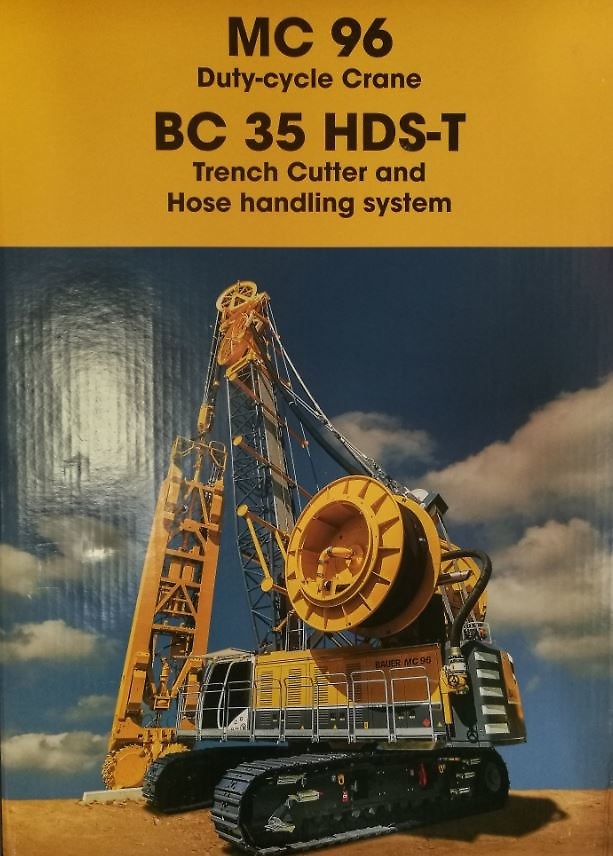 Bauer MC96 mit Schlitzwandfräse BC 35 + HDS-T Bymo 25027/01 Masstab 1/50 
