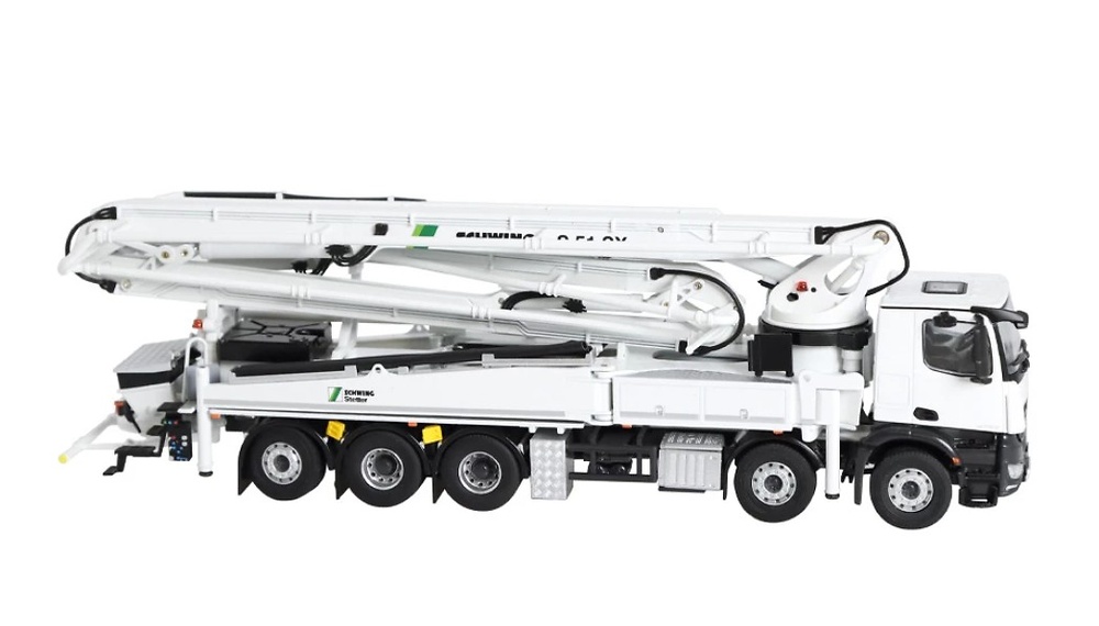Betonpumpe Schwing S51 SX - Mercedes-Benz Arocs 8x4 Nzg Modelle 1062 Masstab 1/50 