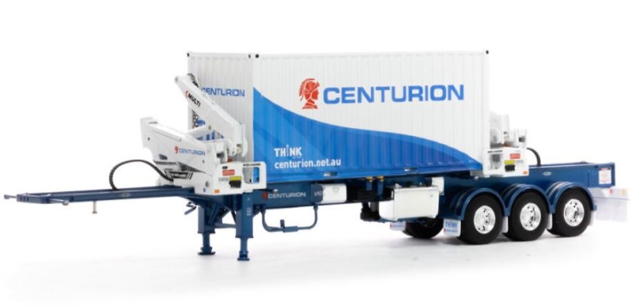 Centurion-Containerladeplattform + 20-Fuß-Container – Drake ZT09286S im Maßstab 1:50 