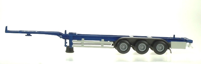 Container Auflieger. 45 Ft blaues Chassis Liontoys 1/50 