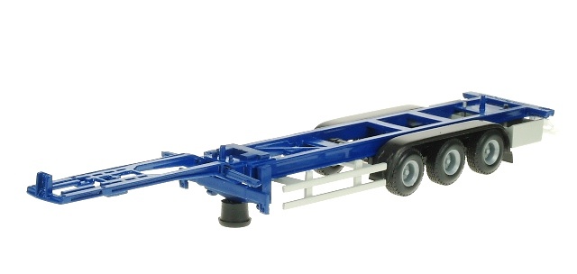 Container Auflieger. 45 Ft blaues Chassis Liontoys 1/50 
