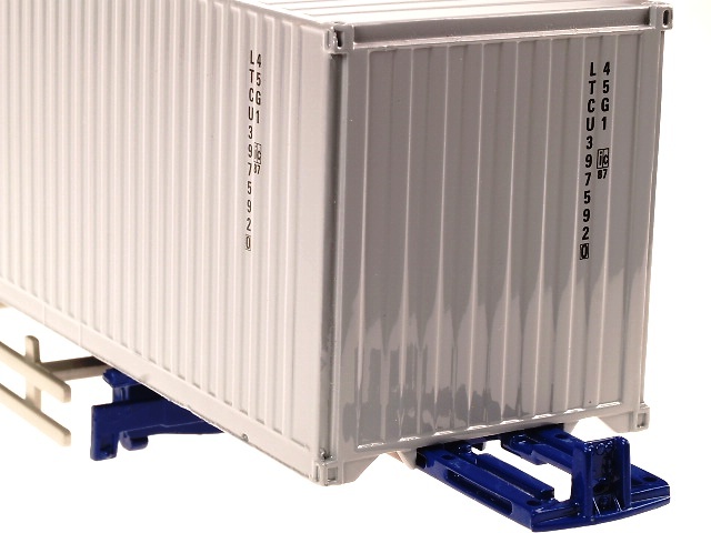 Container Auflieger. 45 Ft blaues Chassis Liontoys 1/50 