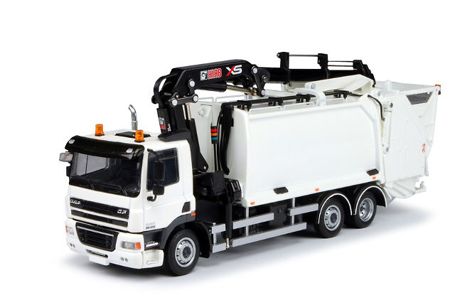 DAF CF 85 Müllwagen Trichter / Kran, Tekno 63367 Masstab 1/50 