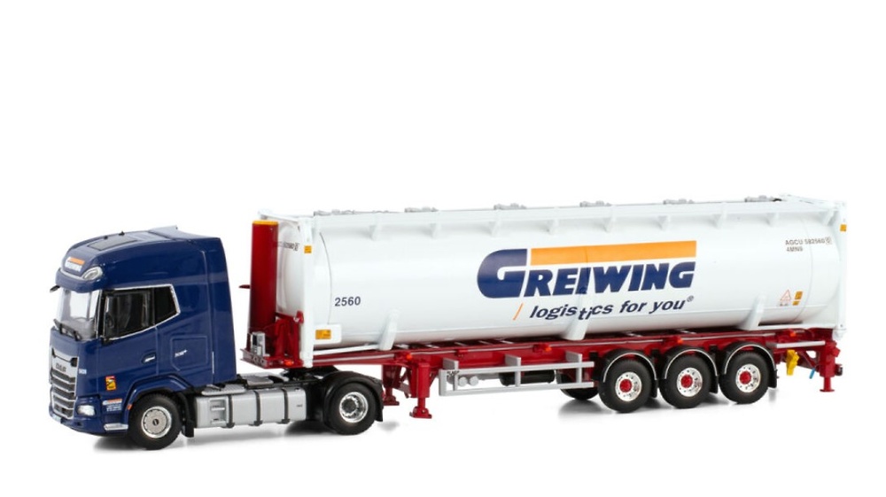 DAF XG+ + bulk container Greiwing Wsi Models 4176 Maßstab 1/50 