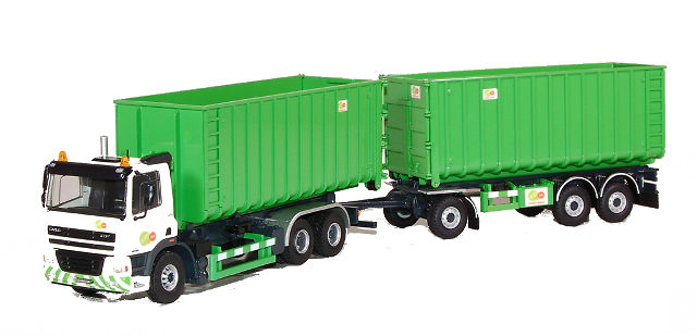 DAF container transport mit Anhänger, Tekno 1/50 