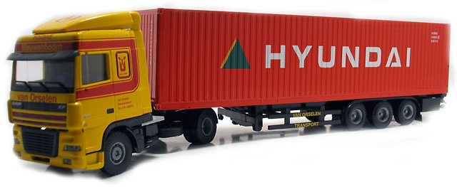 Daf XF 95 SC Container Hyundai LionToys 1:50 
