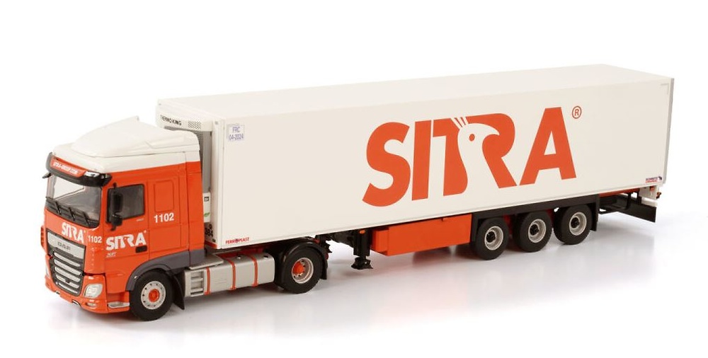 Daf XF SC MY2017 Kühlanhänger - Sitra Transport - Wsi Models 3762 Masstab 1/50 