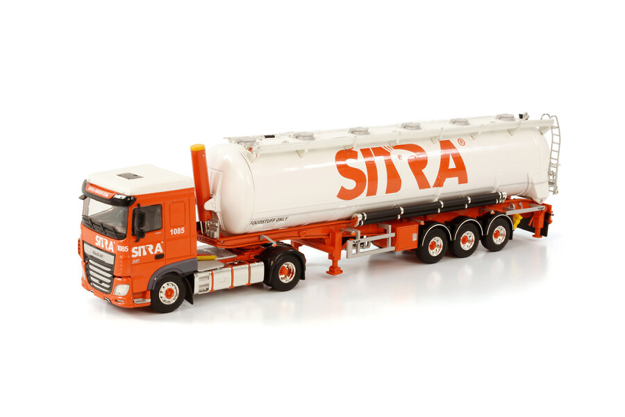 Daf XF Space Cab MY2017 4X2 Bulk Kipper Trailer - 3 Achsen - Sitra Transport - Wsi Models 1/50 