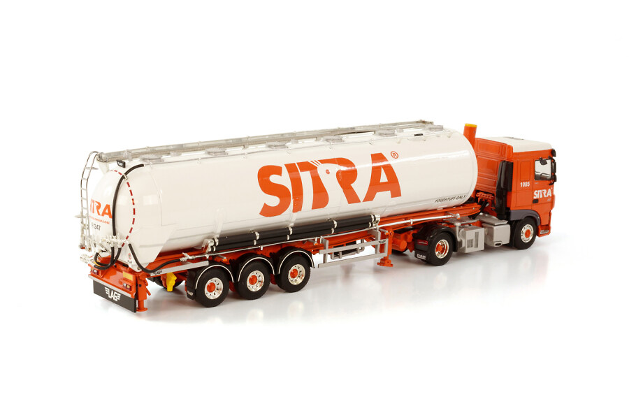 Daf XF Space Cab MY2017 4X2 Bulk Kipper Trailer - 3 Achsen - Sitra Transport - Wsi Models 1/50 