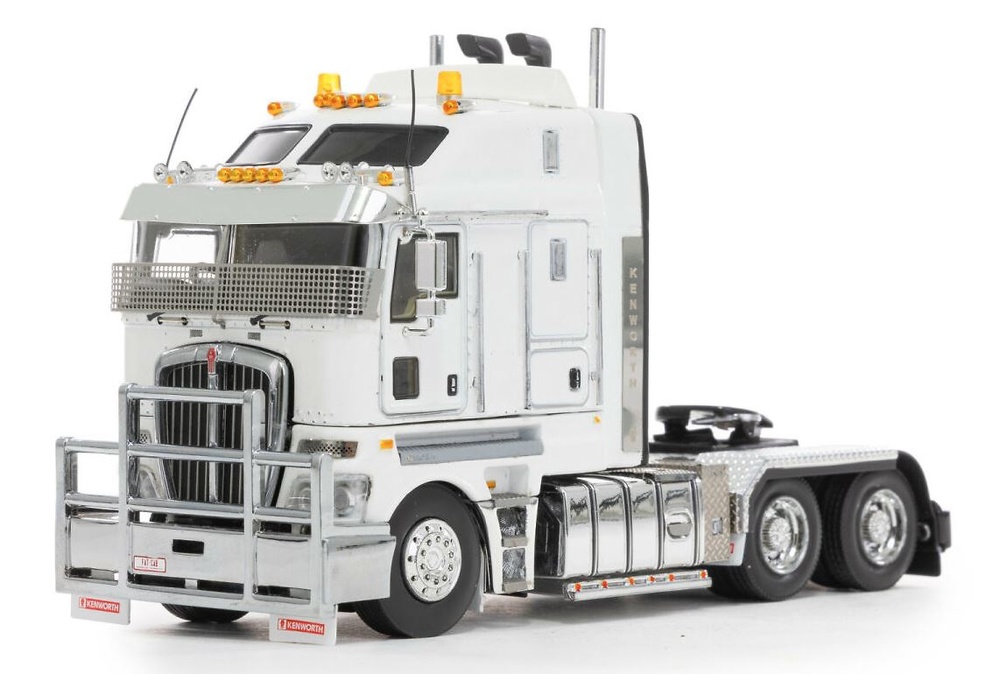 Drake Kenworth K200 2.8 Fat Cab Schwarz und Weiß Drake Collectibles 01540 Maßstab 1/50 