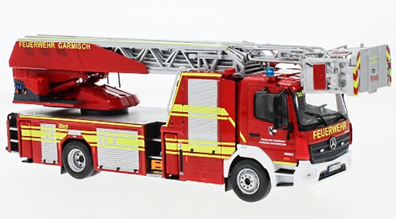 Feuerwehr Drehleiter Mercedes Atego DLK 23/12 Metz Ixo Models Trf020 Masstab 1/43 
