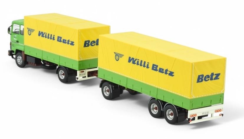 Ford Starr-LKW + Anhänger 3 Achsen Willi Betz Tekno 85021 im Maßstab 1:50 