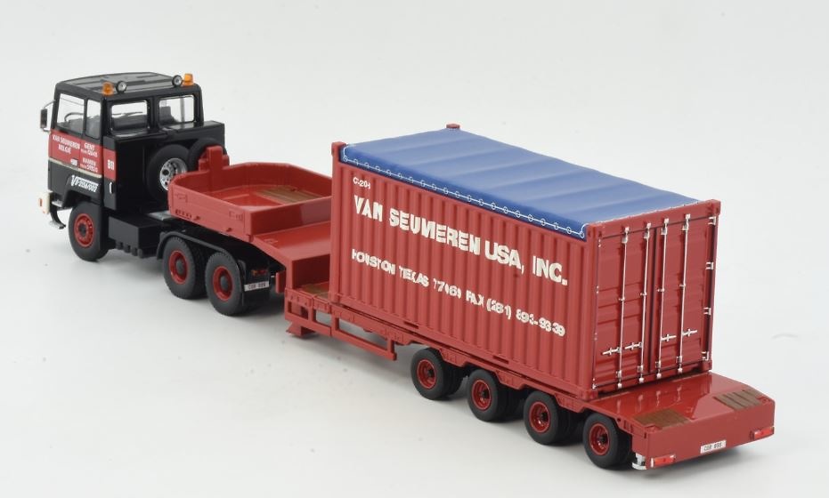 Ford Transcontinental + Auflieger + Container – Van Seumeren Mammoet 410298 Imc Models Maßstab 1:50 