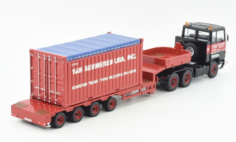 Ford Transcontinental + Auflieger + Container – Van Seumeren Mammoet 410298 Imc Models Maßstab 1:50 
