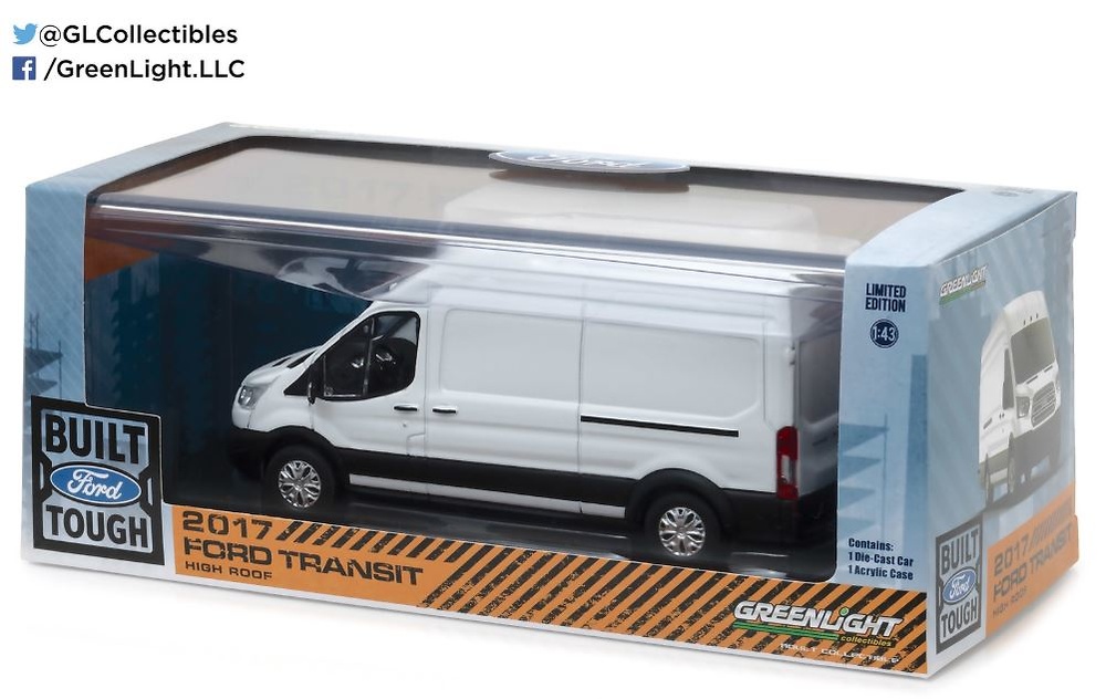 Ford Transit - Hochdach 2017 Greenlight 86083 Masstab 1/43 