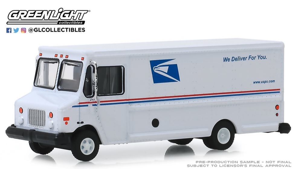 GMC Lieferwagen USPS Greenlight 30170B Masstab 1/64 