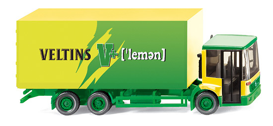 Getränkekoffer-LKW (MB Econic) Veltins V+(lemon), Wiking 1/87 