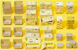 Gitterboxpaletten, Kisten und anderes Ladegut, Bausatz Preiser 1/87 