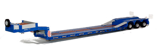 Goldhofer STZ-VL3 Tieflader 3-as blauw, Tekno 1/50 