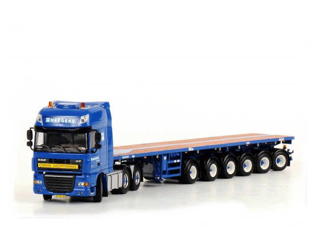 Haegens 6-axle Ballasttrailer Nooteboom+ DAF XF 105 SSC 6x4 Wsi Models 1/50 