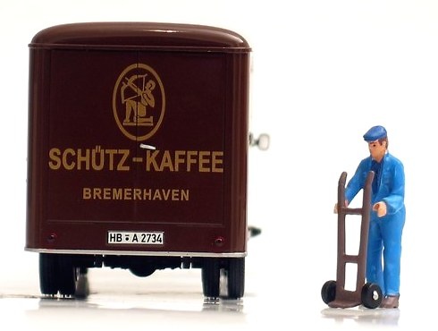 Hanomag Kurier 1960 Schuetz Kaffee Norev 820521 Masstab 1/43 