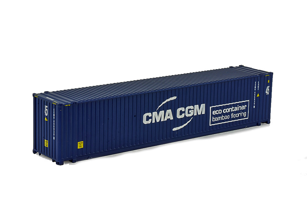 Hochseecontainer 45 Fuss CMA CMG Tekno 85730 Masstab 1/50 