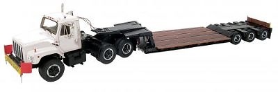 International S series remolque con trailer blanco y negro First Gear 1/25 
