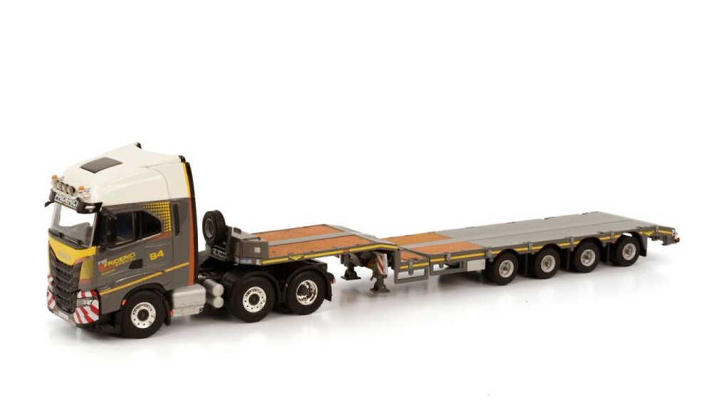 Iveco S-Way als High 6X2 Twinsteer 4 Achsen Friderici WSI Models Maßstab 1/50 