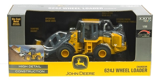 John Deere 624J Radlader ERTL 15704 Masstab 1/50 