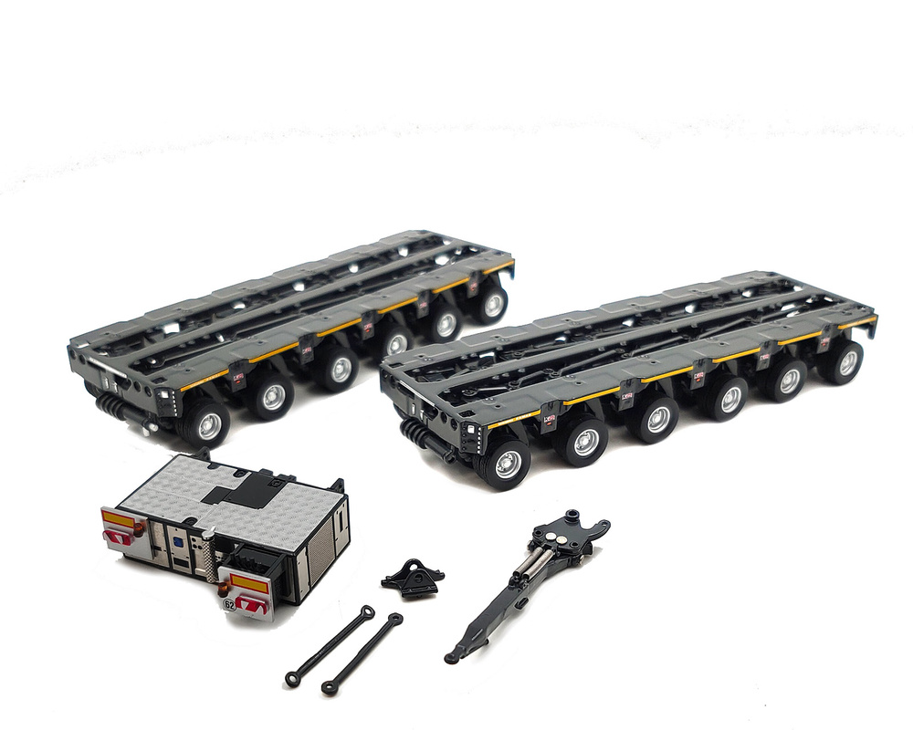 Kamag K25 modular trailer 2x6 axle with PPU and drawbar Imc Models 0169 Masstab 1/50 