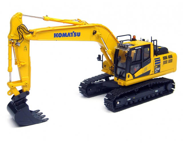 Komatsu PC210LCi-10 Bagger, Universal Hobbies 8094 Masstab 1/50 