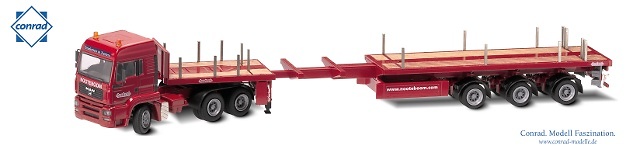 MAN 6x4 Nooteboom Teletrailer 3 ejes 1/50 Conrad 