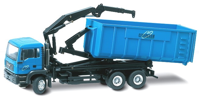 MAN TGA M Recyclingmulde mit Ladekran Conrad 1/50 