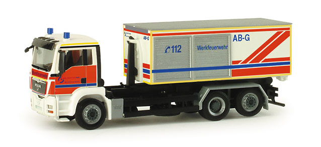 MAN TGS M Abrollcontainer-LKW Herpa 047944 Masstab 1/87 