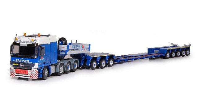 MB Actros LH Megaspace mit Goldhofer XLE dieplader 3+5, Teklno 1/50 62361 