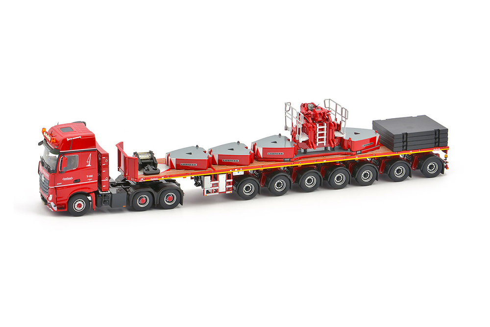 MB Actros2 Gigaspace 6x4 - Nooteboom Ballastrailer 7 axle+ ballastset Imc Models Masstab 1/50 