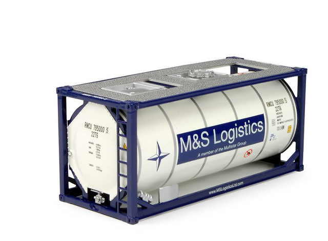 M&S Logistics 20ft. Iso-tankcontainer Tekno 64606 Masstab 1/50 