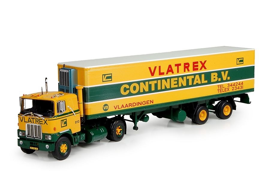 Mack F700 + Kühlauflieger - Vlatrex Tekno 71481 Masstab 1/50 