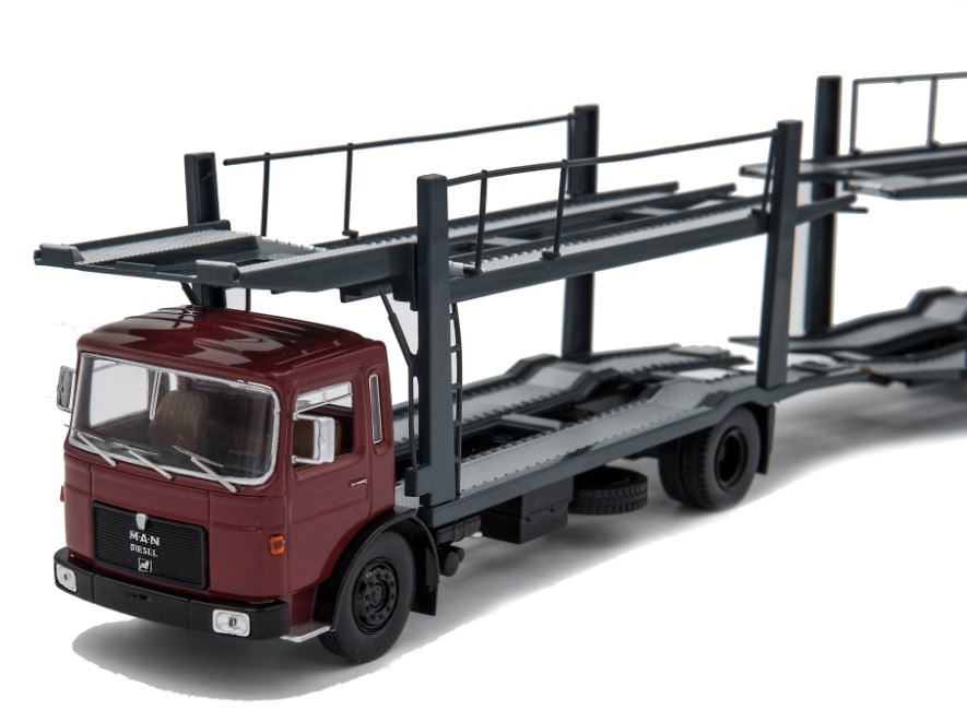 Man 19.320 car transporter 1970 Ixo Models 1/43 