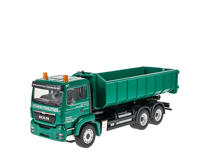 Man Tgs 3 Achs Euro 5 mit Meiller Abrollkipper Conrad Modelle 75217 Masstab 1/50 
