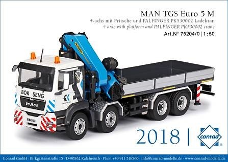 Man Tgs Euro 5 + Palfinger PK 53002 SH Bok Seng Conrad Modelle 
