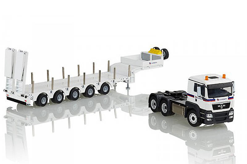 Man Tgx Lx 6x4 mit Telesattelauflieger 5 achs, Conrad Modelle 1/50 71172 