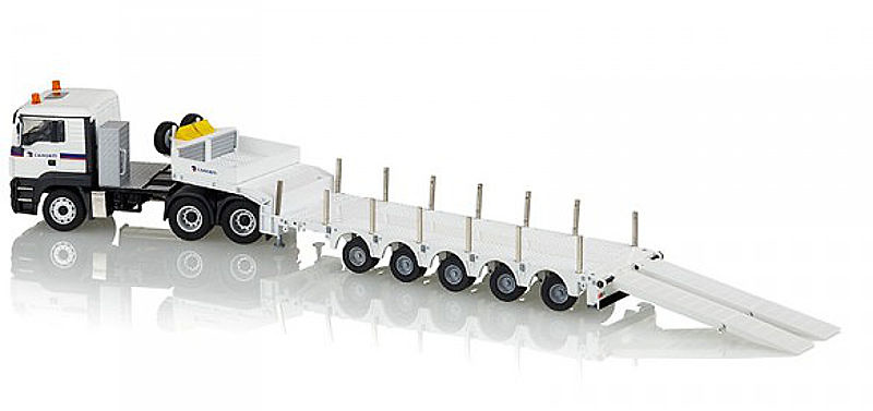 Man Tgx Lx 6x4 mit Telesattelauflieger 5 achs, Conrad Modelle 1/50 71172 
