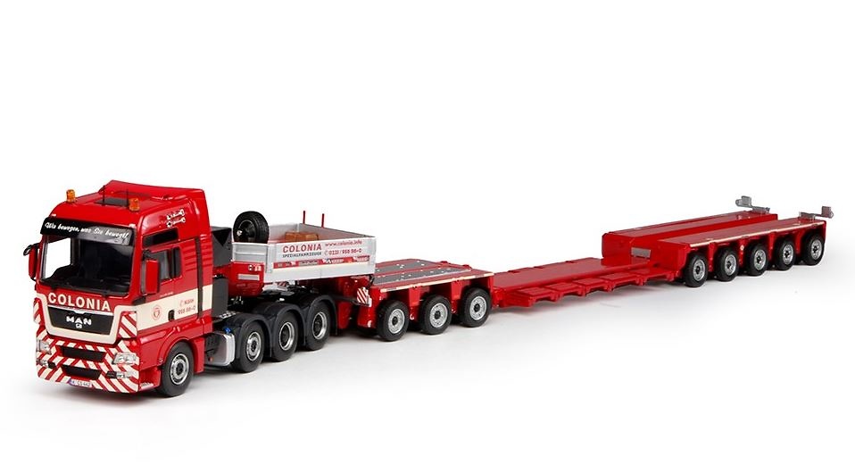 Man Tgx xxl + Goldhofer XLE Tieflader 3+5 Tekno 68926 Masstab 1/50 