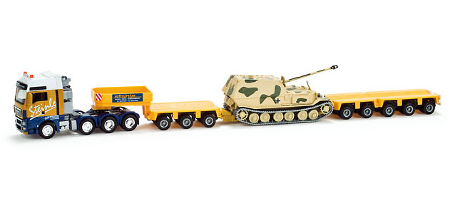 Man Tgx xxl Tieflade-Sattelzug 4-achs mit Panzer Ferdinand 